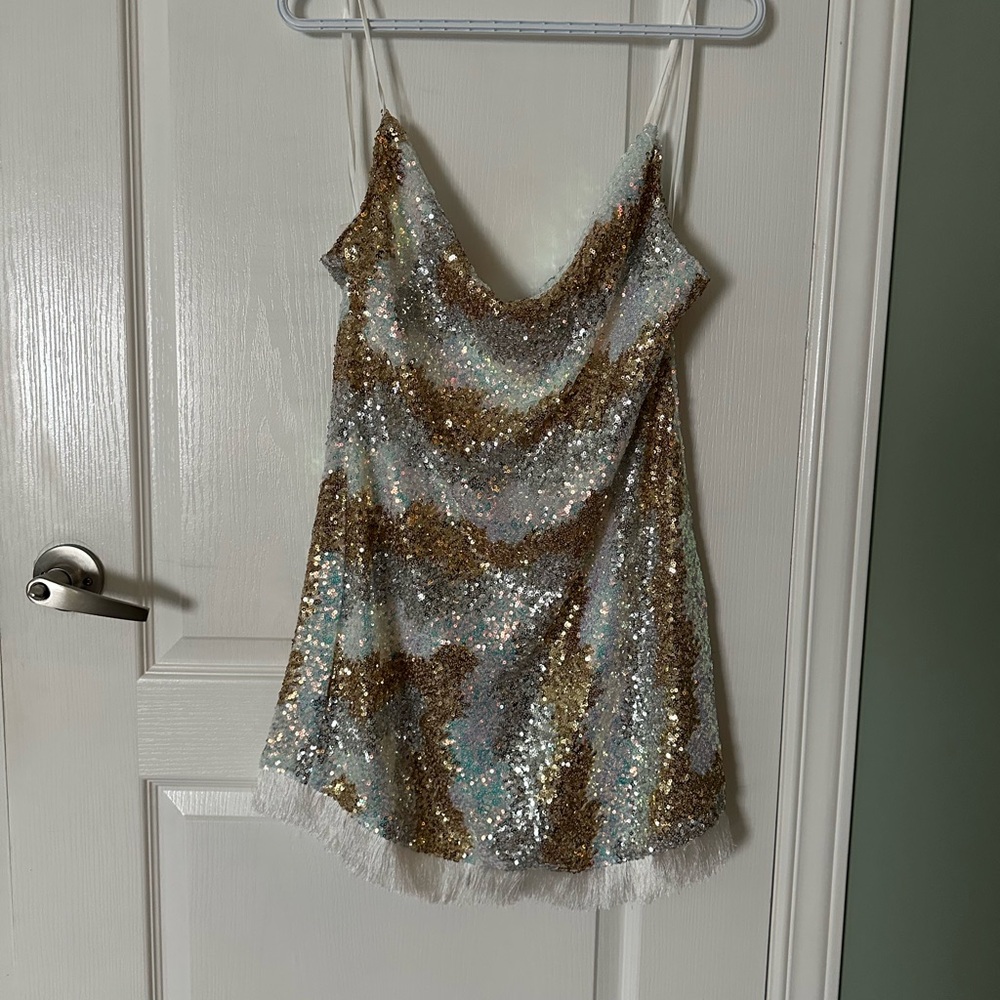 Hello Molly Glittering Sequin Mini Dress